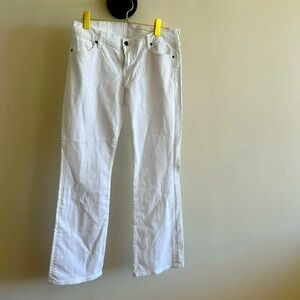 Citizens of Humanity white bootcut jeans